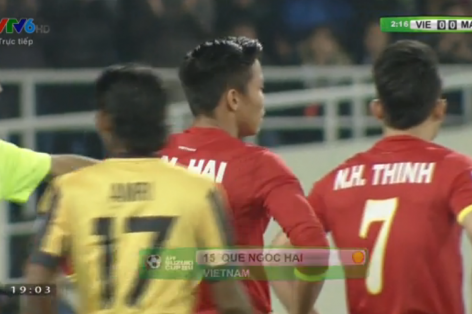 Video clip bàn thắng Việt Nam 2-4 Malaysia (Bán kết AFF Cup 2014)