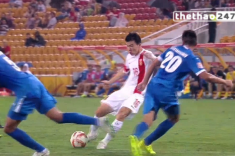 Video clip bàn thắng: Trung Quốc - Uzbekistan - Phân ngôi nhất bảng