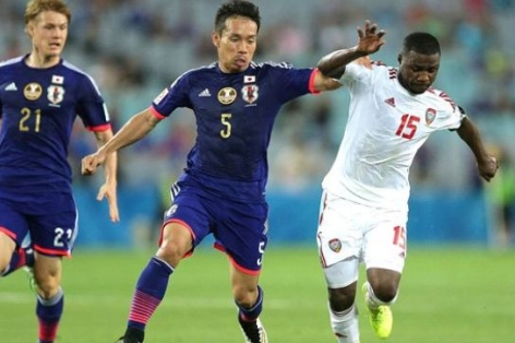 Video clip bàn thắng: Nhật Bản 1-1(Pen 4-5) UAE - (Tứ kết Asian Cup 2015)
