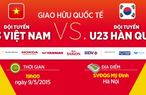 Vé trận U23 Việt Nam gặp U23 Hàn Quốc đã được BTC phát hành