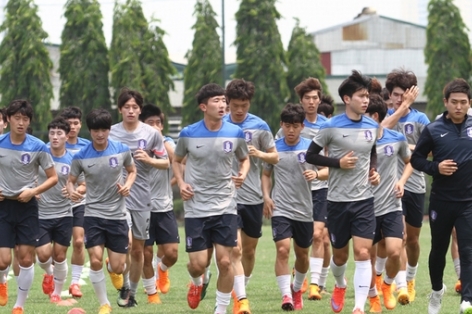 U23 Hàn Quốc tích cực tập luyện chuẩn bị cho trận gặp U23 Việt Nam