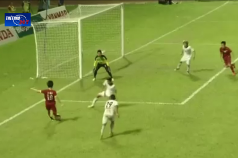 VIDEO: Pha dứt điểm hài hước của Văn Toàn vs U23 Myanmar