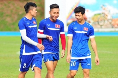 Hồ Tuấn Tài tập buổi cuối cùng ĐT U23 Việt Nam tại Singapore