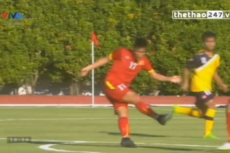 VIDEO: Mạc Hồng Quân nâng tỉ số lên 3-0 cho U23 Việt Nam