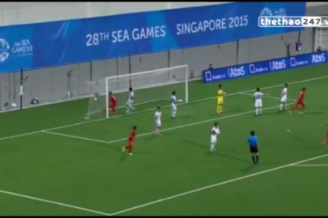 Video SEA Games 28: Tình huống dẫn đến bàn mở tỷ số của U23 Singapore