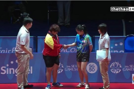 Video SEA Games 28: Mai Hoàng Mỹ Trang 3-0 Lee Rou You (Malaysia)