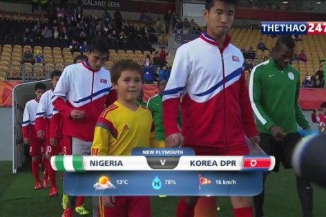 Video bàn thắng: Nigeria 4-0 CHDCND Triều Tiên (U20 FIFA World Cup 2015)