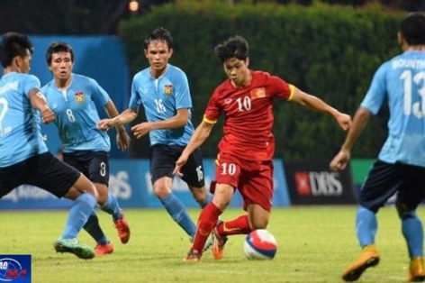 Video SEA Games 28: Màn trình diễn của Công Phượng vs U23 Lào