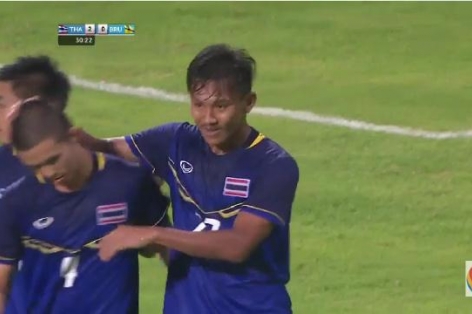 Video SEA Games 28: U23 Thái Lan gia tăng cách biệt ở phút thứ 31