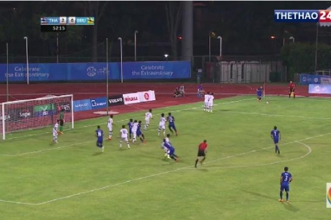 VIDEO: Pha phối hợp ghi bàn thông minh của các cầu thủ U23 Thái Lan