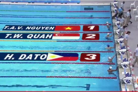 Video SEA Games 28: Vòng loại 50m bơi bướm nữ - Nguyễn Thị Ánh Viên