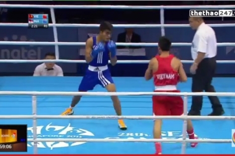 Video SEA Games 28: Bán kết Boxing nam hạng cân 60kg - Nguyễn Văn Hải