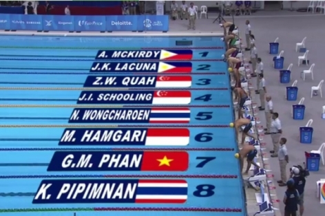 Video SEA Games 28: Chung kết 200m bơi bướm nam - Phan Gia Mẫn