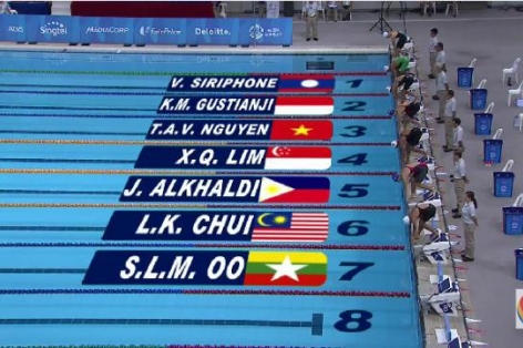 Video SEA Games 28: Vòng loại 100m bơi tự do nữ - Nguyễn Thị Ánh Viên