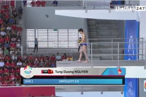 Video SEA Games 28: Chung kết nhảy cầu 10m nam - Nguyễn Tùng Dương