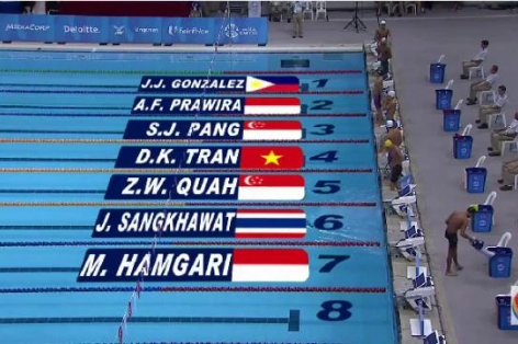 Video SEA Games 28: Chung kết 400m bơi hỗn hợp nam - Trần Duy Khôi