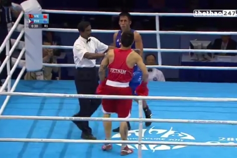 Video SEA Games 28: Bán kết boxing hạng cân 75kg - Trương Đình Hoàng