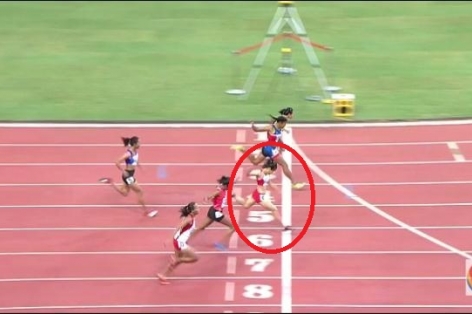 Video SEA Games 28: Vòng loại chạy 100m nữ - Lưu Kim Phụng
