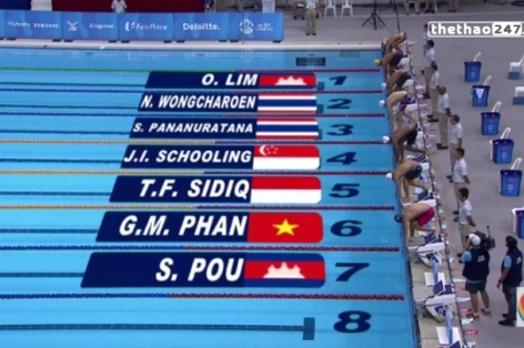 Video SEA Games 28: Vòng loại 100m bơi bướm nam - Phan Gia Mẫn