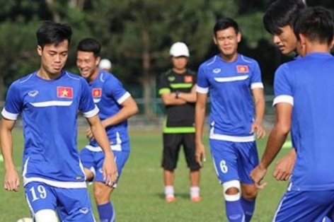 Video SEA Games 28: Buổi tập cuối cùng của U23 Việt Nam trước trận đấu với người Thái