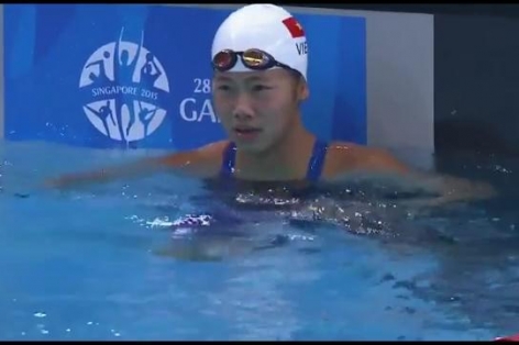 Video SEA Games 28: Vòng loại 400m bơi tự do nữ - Nguyễn Thị Ánh Viên