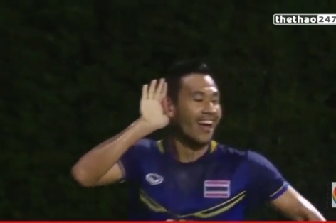 Video U23 Việt Nam - U23 Thái Lan: Thái Lan có bàn thắng mở tỉ số phút 22