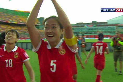 Video bàn thắng: Trung Quốc 1-0 Hà Lan (VCK World Cup bóng đá nữ 2015)