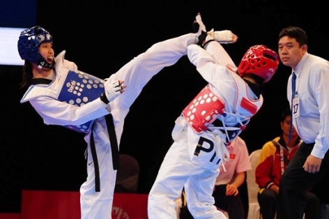 Video SEA Games 28: Trương Thị Kim Tuyến giành HCV thứ 3 cho Taekwondo