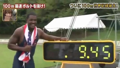 VIDEO: Đối thủ của Usain Bolt chạy 100m trong 9,45 giây