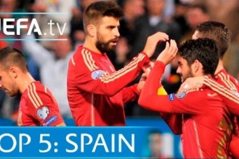 VIDEO: Top 5 bàn thắng đẹp nhất của Tây Ban Nha ở vòng loại Euro 2016