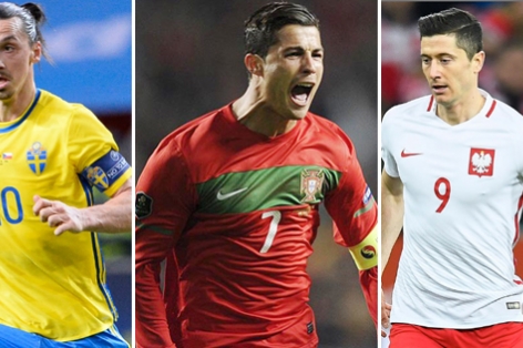Top 10 ứng cử viên cho danh hiệu vua phá lưới tại EURO 2016