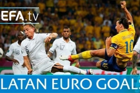 VIDEO: 6 bàn thắng đẳng cấp của Ibrahimovic ở các kỳ Euro