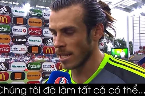 VIDEO: Gareth Bale trả lời phỏng vấn ngay sau trận gặp Anh