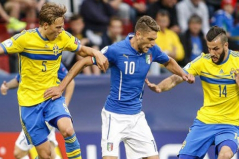 Kết quả tỉ số Italia vs Thụy Điển - 20h00 ngày 17/6