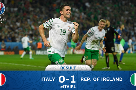 Video bàn thắng: Italia 0-1 Ireland (Vòng bảng Euro 2016)