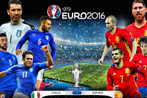Nhật ký Euro 2016 ngày 24/6: Tây Ban Nha và duyên nợ với Italia