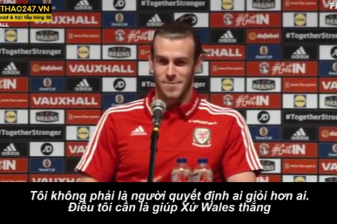Bale tỏ ra khiêm nhường trước cuộc đối đầu Ronaldo ở bán kết Euro 2016