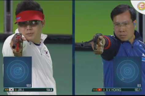 VIDEO: Xạ thủ Hoàng Xuân Vinh xuất sắc giành HCB 50m súng ngắn (Olympic 2016)