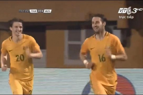 Video bàn thắng: U19 Thái Lan 1-5 U19 Australia (U19 AFF Cup 2016)