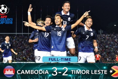 Video bàn thắng: Campuchia 3-2 Đông Timor (Vòng loại AFF Suzuki Cup 2016)