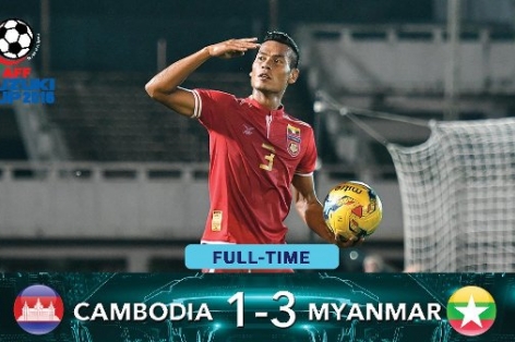 Highlights: Myanmar 3-1 Campuchia (Bảng B AFF Cup 2016)
