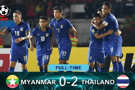 Video bàn thắng: Myanmar 0-2 Thái Lan (Bán kết AFF Cup 2016)