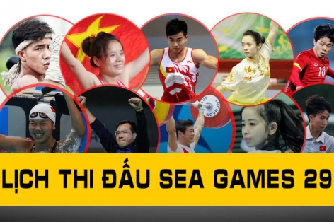 Lịch thi đấu SEA Games hôm nay  - Xem LTĐ SEA Games 29