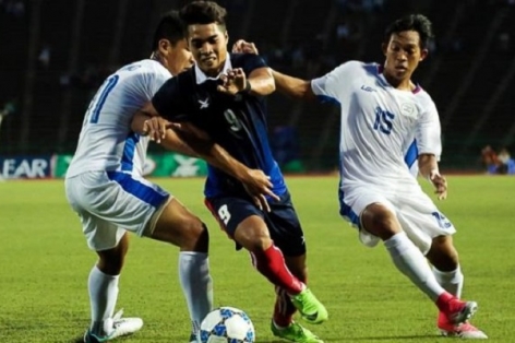 Hàng công kém sắc, U22 Campuchia để thua U22 Philippines