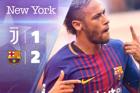 Neymar lập cú đúp, Barca nhẹ nhàng đánh bại Juventus