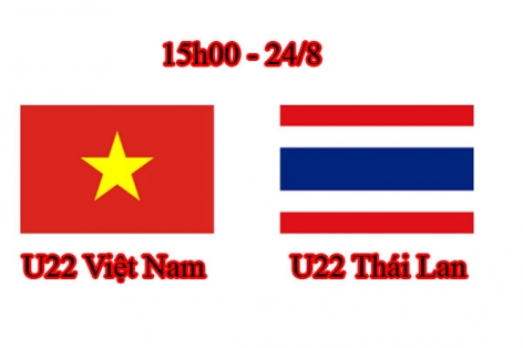 Link xem U22 Việt Nam vs U22 Thái Lan, 15h00 ngày 24/8