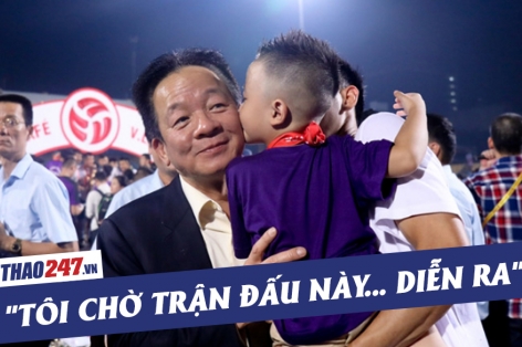 Bầu Hiển: 'Tôi chờ xem derby Hà Nội đấu Thể Công'