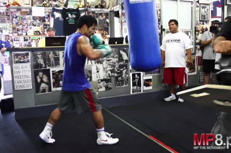 VIDEO: Manny Pacquiao trở lại tập luyện, chuẩn bị đấu đàn em Mayweather