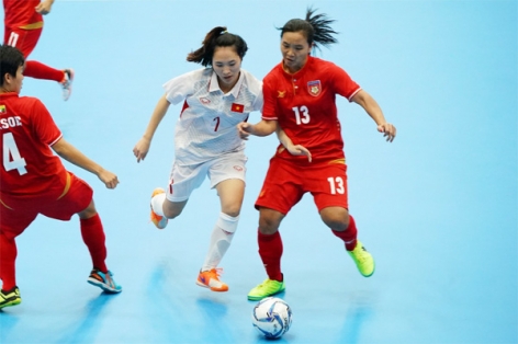 Futsal nữ Việt Nam khả năng lớn đoạt HCB SEA Games 29
