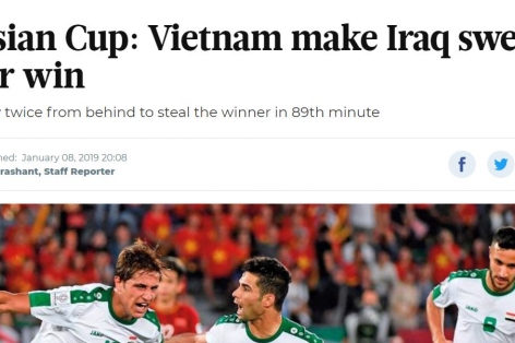 Báo UAE: 'Iraq phải vã mồ hôi mới thắng được Việt Nam'